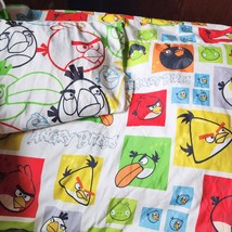 Angry Birds Twin Size Sheet Flat &amp; Fitted Pre-owned Vintage See Pic. 2 P... - $15.29