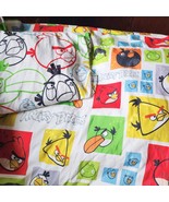 Angry Birds Twin Size Sheet Flat &amp; Fitted Pre-owned Vintage See Pic. 2 P... - $15.29