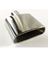 Exhaust Tip 2.50" Inlet 7.25 X 3.00 Outlet 8.50 Long WRR300775-250-HP-SS Rolled  - $49.99
