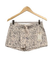 PJ Salvage Sleep Shorts Womens Small Gray Animal Print Peachy Knit Loung... - $17.33