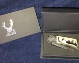 The BONE EDGE COLLECTORS CASED SILVER POCKET KNIFE/ OUTSTANDING W/FREE S... - $12.99