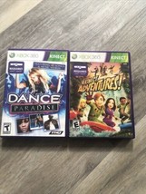 Xbox 360 : Dance Paradise &amp; Kinect Adventures. Lot Of 2 Games . Pre Owned. - £4.60 GBP