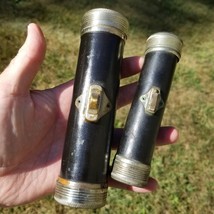 Antique Eveready flashlights lot x2 1920&#39;s  VULCANIZED FIBER Fish Eye Lens - $1,552.32 MXN