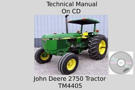 John Deere 2750 Tractor Technical Manual TM4405 On CD - £14.15 GBP