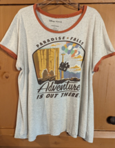 DISNEY PIXAR  UP Movie Paradise Falls Adventure Jersey Womens T-SHIRT si... - $14.50