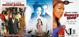 Comedy DVD 3 Pack, Beauty Shop, Welcome Home Roscoe Jenkins, Maid in Manhattan - £20.89 GBP