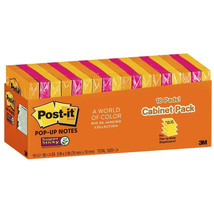 Post-it Super Sticky Pop-up Notes 76x76mm Assorted (18 pads) - £47.38 GBP