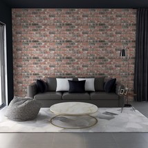 vidaXL Dark Brown Gray Brick Design 3D Wall Panels EPS Large - $274.99