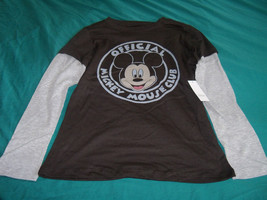 Disney's Official Mickey Mouse Club Long Sleeve T-shirt Size 10/12 Unisex NEW - £15.51 GBP