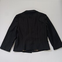 WD Platinum RN#111745 Women's Black Striped Blazer Size 10 image 14