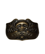 Vintage Skull N Guitar Rock n&#39; Roll Belt Buckle - $9.99