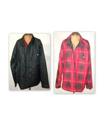 New NWT Mens North Face Reversible Jacket Red Plaid Black XXL Fort Point... - £66.32 GBP