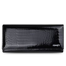 Leather Women&#39;s Wallets Leather Long Ladies Double Zipper Wallet Clutch Bag Desi - £28.49 GBP