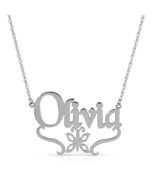 New Faith Font with Ornate Design 14k White Gold Custom Name Necklace Pe... - €425,39 EUR New Faith Font with Ornate Design 14k White Gold Custom Name Necklace Pe... - €425,39 EUR