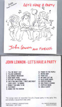John Lennon - Let&#39;s Have A Party ( Early 70&#39;s House Party Live Takes ) - £18.08 GBP