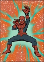 Marvel Comics Japanese Spider-Man On Green Comic Art Refrigerator Magnet NEW - £3.13 GBP