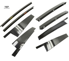 MERCEDES X166 GL-CLASS EXTERIOR DOOR A B C PILLAR TRIM COVERS SET BLACK - $98.99