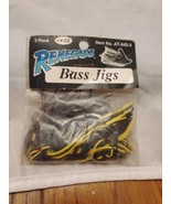 Renegade Bass Jig  1/4 Oz 2 Pack Vintage #AT-542-3 Black And Yellow Sealed - £5.44 GBP