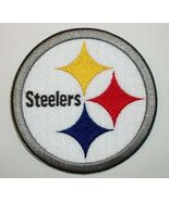 Pittsburgh Steelers Embroidered PATCH~3 3/8" Round~Iron or Sew On~NFL - $4.85