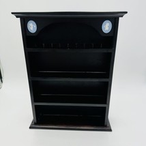 Wedgwood Display Shelf Jasperware Dancing Hour Black Wood Cabinet Case England - £187.30 GBP