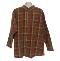 Vintage Panhandle Slim Western Long Sleeve Men&#39;s XXL 2XL Plaid Shirt Rodeo - $17.70