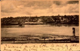 Canadian Private RPPC-PORTION Of New Westminster B.C. From Fraser River BK54 - £3.56 GBP