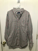 VIneyard Vines Classic FIt Tucker Shirt Men&#39;s Size Small Plaid Cotton L/S Shirt - £11.83 GBP