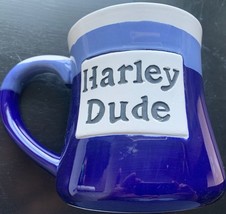 Harley Dude Stoneware Pottery Mug  Oversized 24 Ounce Mug Coffee Cup - $225.06 MXN