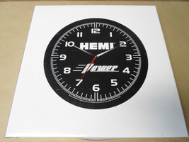Hemi Power Wall Clock Ram Charger Official Licensed Chrysler Black WARPED - $9.00