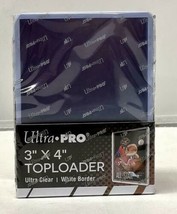 NEW Ultra Pro 3x4 Ultra Clear Toploader White Border Card Holders 25-Count 81161 - £6.25 GBP