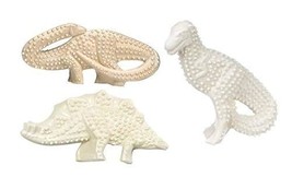 MPP Dog Dental Chew Toys Tough Nylon Dinosaurs 3 Pack Stegosaurus Bronotosarus T - £28.18 GBP