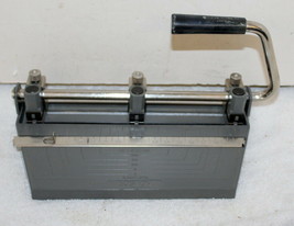 Boston Heavy Duty Adjustable 3-Hole Paper Punch ~ Hunt Mfg. USA  MCM Machine Age - £31.46 GBP