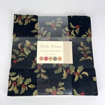 Moda &quot;Holly Wishes&quot; Layer Cake 42 10&quot; Quilt Fabric - Kansas Troubles Quilters - £66.55 GBP
