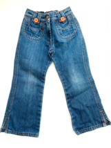 Gymboree CUTE AS A BUTTON Girls Denim Jean Pants Adjustable Waist Size 5... - $219.01 MXN