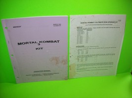 Mortal Kombat 3 Kit Original 1995 Video Arcade Game Operation Manual Vintage - £16.91 GBP