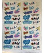 4 Sheets VINTAGE 1984 ENCOURAGEMENT REWARD Stickers - $13.53 CAD