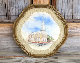 Cumberland Church Greenville TN Ruth Sietman 1977 Framed Watercolor Painting - £119.66 GBP