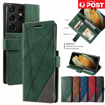 For Samsung A12 S21 S20 FE Ultra Plus A71 5G Wallet Case Magnetic Leathe... - £41.75 GBP