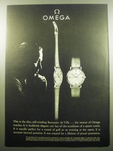1960 Omega Seamaster de Ville Watch Ad - This is the slim, self-winding - £11.95 GBP