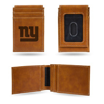 New York Giants Wallet Front Pocket Laser Engraved - $55.49