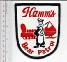 Beer Snowmobile Hamm&#39;s Beer Bear Patrol Snowmobile Promo Patch St Paul M... - £7.81 GBP