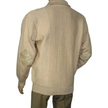 Men's Fancy European Sweater Jacket By Silversilk Fashionable 11009 Tan image 10