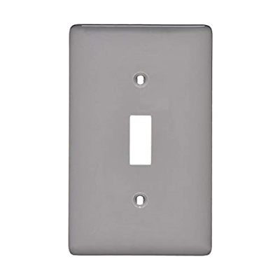 Lot of 2 Pass&amp;Seymour Plastic Wall Plate 1-Gang Toggle Switch, Standard,... - $9.89