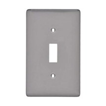 Lot of 2 Pass&amp;Seymour Plastic Wall Plate 1-Gang Toggle Switch, Standard,... - £7.42 GBP