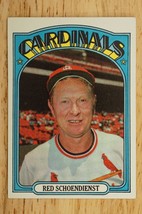 1972 Topps Baseball Card #67 Red Schoendienst St Louis Cardinals HOF - £3.86 GBP