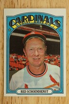 1972 Topps Baseball Card #67 Red Schoendienst St Louis Cardinals HOF - £3.86 GBP