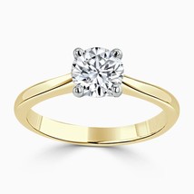 14K Oro Amarillo Macizo 2.00CT Moissanita Mujer Boda Anillo Verano Oferta - £505.04 GBP