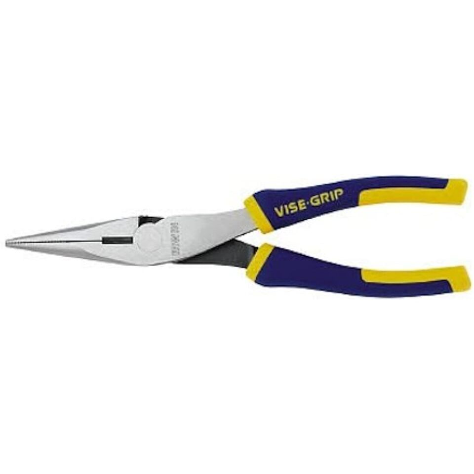 IRWIN VISE-GRIP Long Nose Pliers with Wire Cutter, 8-Inch (2078218) - $28.56