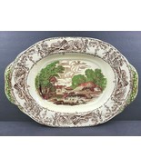 Royal Staffordshire Pottery Rural Scenes 17&quot; Oval Serving Platter A J Wi... - $168.17