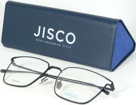 Jisco Adriano Bk Black /BLUE Eyeglasses Glasses Titanium Frame 55-18-145mm - £80.53 GBP